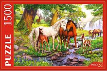 Пазл Рыжий Кот 1500 деталей: Долина лошадей