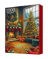 Пазл Рыжий Кот 1000 деталей: Праздничная гостиная