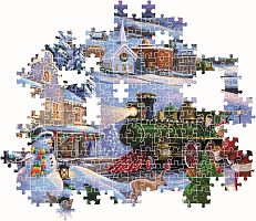 Пазл Clementoni 500 деталей: Рождественский поезд