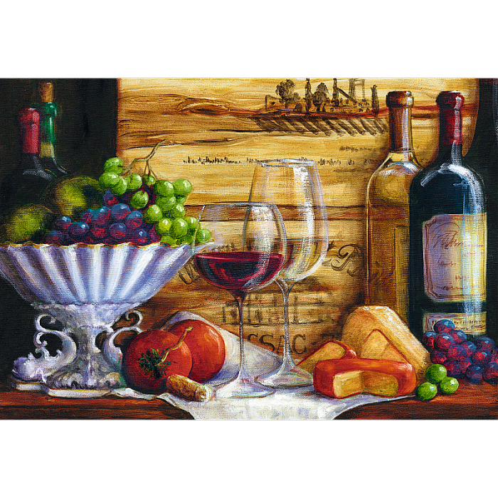 Пазл Trefl 1500 деталей: Натюрморт с виноградом