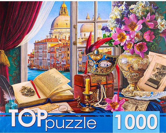 Пазл TOP Puzzle 1000 деталей: Натюрморт с видом на Венецию