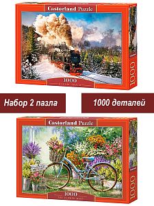 Набор Castorland 1000 деталей: Транспорт, 2 шт