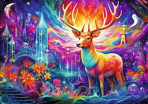 Пазл Trefl 1000 деталей: DreamScapes. Мистический олень