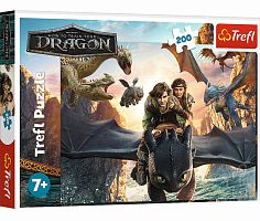 Пазл Trefl 200 деталей: Беззубик и его друзья