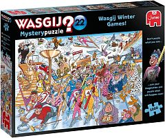 Пазл Jumbo 1000 деталей: Wasgij. Зимние игры (Mystery 22)