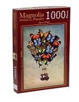 Пазл Magnolia 1000 деталей: Воздушный шар из бабочек