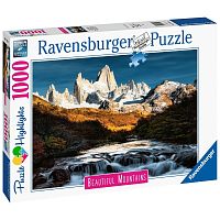 Пазл Ravensburger 1000 деталей: Горы Фитц-Рой, Патагония. Аргентина