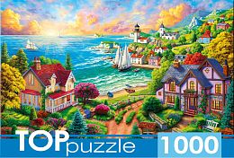 Пазл TOP Puzzle 1000 деталей: Деревня у моря