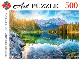 Пазл Artpuzzle 500 деталей: Германия. Озеро Айбзее на рассвете