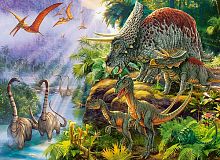 Пазл Castorland 200 деталей: Долина динозавров