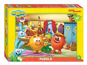 Пазл Step puzzle 60 деталей: Смешарики