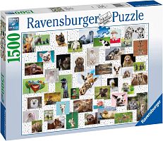 Пазл Ravensburger 1500 деталей: Забавные животные