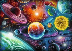 Пазл Trefl 1000 деталей: DreamScapes. Космическое приключение