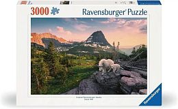 Пазл Ravensburger 3000 деталей: Альпийская коза с козленком