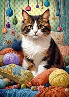 Пазл Cherry Pazzi 1000 деталей: Кот в спальне (УЦЕНКА)