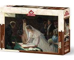 Пазл Art Puzzle 1000 деталей: Регистрация брака (Эдмунд Блэр)