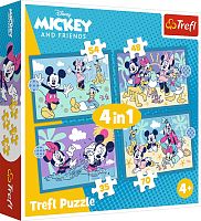 Пазл Trefl 35#48#54#70 деталей: Забавные приключения Микки Мауса