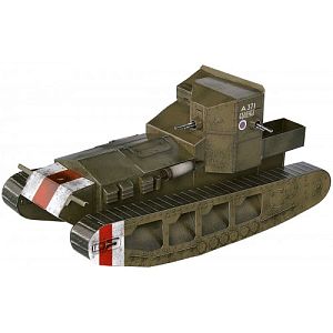 Сборная игрушка из картона. Средний танк Mk A WHIPPET 1917-1918