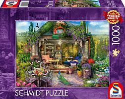 Пазл Schmidt 1000 деталей: Садовый домик мечты