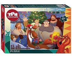 Пазл Step puzzle 160 деталей: Три богатыря и Пуп Земли