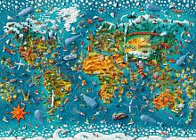Пазл Heye 2000 деталей: Карта, Этот маленький мир