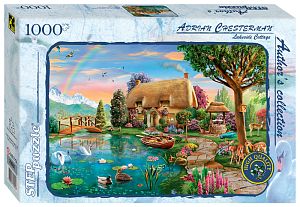 Пазл Step puzzle 1000 деталей: Коттедж на берегу озера