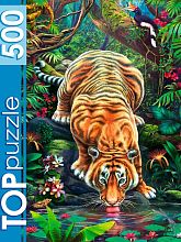 Пазл TOP Puzzle 500 деталей: Тигр на водопое