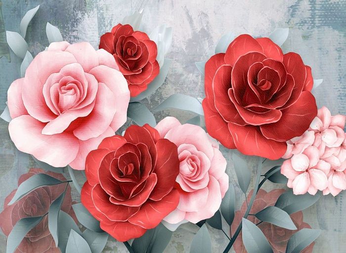 Пазл Nova 1000 деталей: Розовые и красные розы