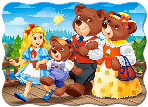 Пазл Castorland 30 деталей: Три медведя