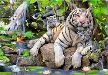 Пазл 1000 деталей Educa: Белые бенгальские тигры