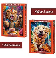 Набор Castorland 1000 деталей: Счастливые животные, 2 шт