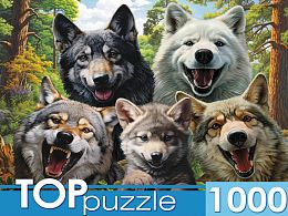 Пазл TOP Puzzle 1000 деталей: Селфи волков