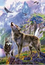 Пазл Educa 500 деталей: Волки в скалах