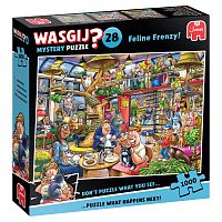 Пазл Jumbo 1000 деталей: Wasgij. Игра в кошки-мышки (Mystery 28)