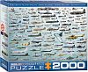 Пазл Eurographics 2000 деталей: Эволюция военной авиации