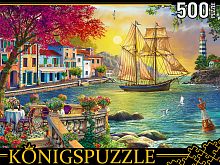 Пазл Konigspuzzle 500 деталей: Парусник у набережной