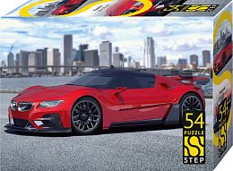 Набор 5 пазлов по 54 детали Step: Машины