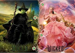 Пазл Trefl 1000 деталей: Wicked. Эльфаба и Глинда