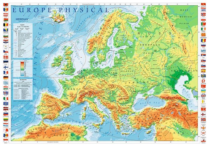 Пазл Trefl 1000 деталей: Карта Европы