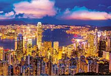 Пазл Educa 1000 деталей: Гонконг, небоскребы