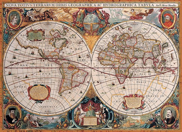 Пазл Eurographics 1000 деталей: Античная карта мира