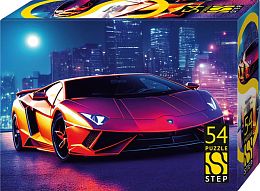 Набор 5 пазлов по 54 детали Step: Машины