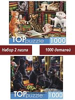 Набор Рыжий Кот 1000 деталей: Котята на столе, 2 шт