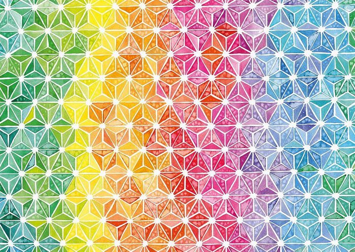 Пазл Schmidt 1000 деталей: Дж.Левис. Цветной узор из треугольников