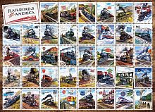Пазл Cobble Hill 1000 деталей: Железные дороги - марки
