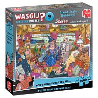 Пазл Jumbo 1000 деталей: Wasgij. Ограбление поезда! (Mystery 9)