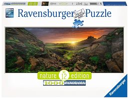 Пазл панорамный Ravensburger 1000 деталей: Солнце над Исландией