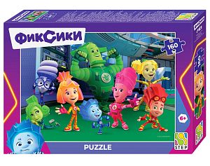 Пазл Step puzzle 160 деталей: Фиксики. Новый сезон