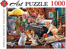Пазл Artpuzzle 1000 деталей: Котята в кабинете