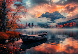 Пазл Алма ПРЕМИУМ деревянный 1000 деталей. Волшебство природы. Туманное утро